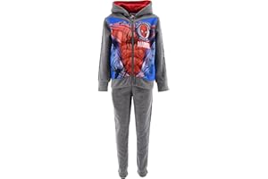 Marvel Kleidungsset Jungen, 2-Teiliges Jungen Set, Spiderman Sportanzug, Hoodie und Hose, Geschenk für Jungen, Größen 3 bis 8 Jahre