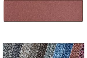 casa pura Carpet Runner for Hallway - Non-Slip Kitchen Runners Made to Measure | Action-Backed Runner Rugs | Matching Stair Treads | Terracotta - 66 x 350 cm