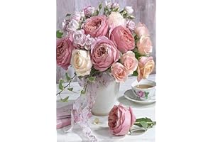 ZHUJIEHIGH DIY 5D Diamond Paint Kits, Full Drill Diamond Arts and Crafts Pictures Painting for Adults and Kids, Crystal Rhinestone Cross Stitch Embroidery Kits for Home Wall Decor - 30x40cm (5D-BHMG)