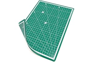 PRETEX Tappetino da Taglio a Doppia Faccia 30x22 cm (A4) in PVC in Verde con Chiusura Auto-matica, Superficie | Cutting Mat