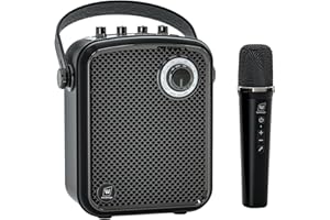 WinBridge Amplificador de Voz inalámbrico con micrófono, Sistema de Altavoces PA portátil, máquina de Karaoke Bluetooth de 70 W para Profesores, Hablar en público, Eventos, Canto, Fiestas, soporta