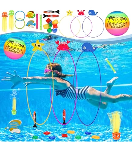 Juguete Buceo Juguetes De Agua Hjiama Piezas Con Sirenas Para