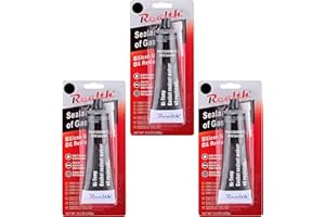 Realth Silicone Gasket Joint Maker 3 pièce ultra résistant à l'huile joint de bride haute résistance haute température RTV 3,53 onces noir pour la réparation de motos automobiles (SG119N3)