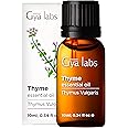 Gya Labs Thyme Essential Oil for Hair - Thyme Oil for Skin - Thyme Essential Oil for Diffuser & Candle Making (10ml)