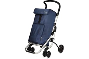 PLAYMARKET Playcare, Carro de la Compra Navy con Manillar Regulable ergonomico