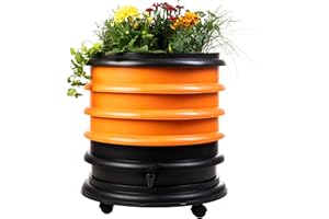 WormBox : Vermicompostaggio 3 Vassoi Arancione + Giardiniera - 56 Litri