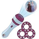 LEXIBOOK Disney, Frozen Torch Light and Projector with 3 Discs, 24 Images, Create Your own Stories, LTC050FZ
