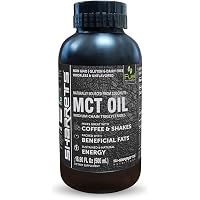 Sharrets MCT Oil C8 Caprylic C10 Capric Acid, sports supplement,Medium Chain Triglycerides, Keto Supplement ] (Non GMO Gluten free) - Unflavored Coconut MCT oil 500 ml