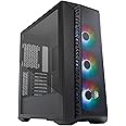Cooler Master MasterBox 520 Mesh PC Case – Mid-Tower ATX Chassis with 3 x Pre-Installed Fans, Multiple Airflow Configurations, Mesh Front Panel & TG Side Panel, ARGB Controller Included - Black