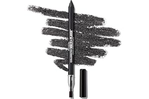 Revlon ColorStay Multiplayer Liner, Delineador de ojos multiusos con brocha profesional, textura cremosa, resistente al agua, waterproof, de larga duración, tono 401 Checkmate, 0.8 g