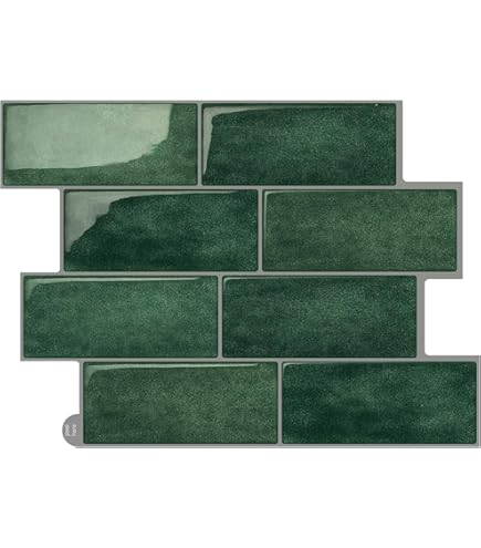 HENGMEI Lot De 10 Autocollants 3D Pour Carrelage En Vinyle