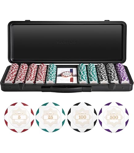 Set Poker In Valigetta Di Metallo – 200 Fiches, 2 Mazzi Di Carte, Pulsanti Dealer E Blind, Per Texas Hold’em E Blackjack, Dimensioni 25x21x10 Cm