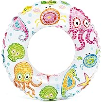 Buy Intex - 59230NP Lively Print Swim Rings - Aquarium(Multicolour