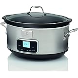 Electrolux Esc7400 Slow Cooker, Pentola Elettrica In Acciaio Inox Per Cottura Lenta Con Sei Programmi Predefiniti, 235 W, 6.6