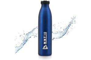 MNT10 Butelka termiczna ze stali nierdzewnej - 500 ml, 750 ml, 1000 ml - Izolowana butelka termiczna, butelka gazowana, butelka izolacyjna nieprzeciekająca dla sportu, wędrówek, szkoły, uniwersytetu