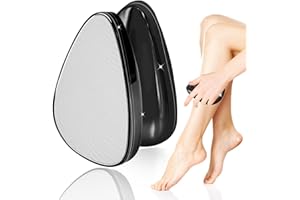 TACILIN Épilateur en Cristal, Gomme Dépilatoire Nano Gomme à Cheveux en Cristal pour Femmes et Hommes, Portable Outil d'Épilation Exfoliant Indolore en Nano Cristal pour Les Bras, Les Jambes et Le Dos