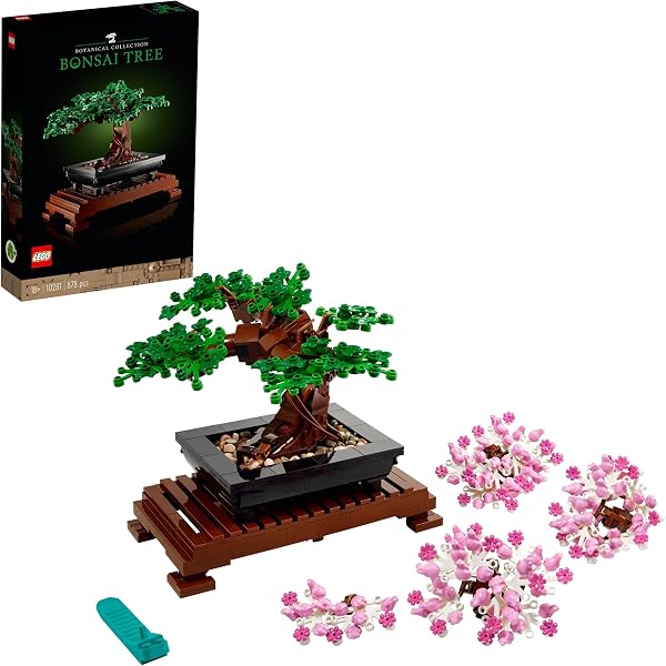 LEGO Botanicals Bonsai Baum Set für Erwachsene - Pflanzen Home Deko Set - DIY Projekt und entspannende kreative Aktivität - Geschenkidee für Frauen und Männer - Botanik Kollektion 10281 - 1