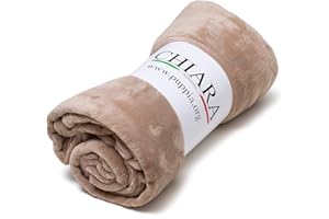 PUPPIA Dog&Cat Couverture en Laine Polaire pour Chien Beige 130 x 180 cm