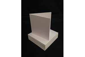 CRAFT UK LIMITED 4" x 4" Square Blank Cards and Envelopes White (50pk)