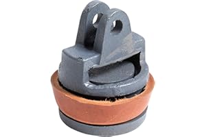 Xclou Replacement piston for handle pumps, piston complete for water pumps type 75, made of grey cast iron and cowhide leather, dimensions: diameter approx. 8 cm, height approx. 9.3 cm