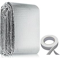 Rotolo Isolante Termico Doppio Alluminio – 1x10 M, Riflettente, Impermeabile, Per Tetti, Soffitte E Pareti