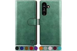 SUANPOT Funda para Samsung Galaxy A25 5G con Tapa【Bloqueo RFID】de Cuero PU Cierre Magnético，Soporte Plegable，Ranura para Tarjeta Cover Wallet Leather para Samsung Galaxy A25 5G Phone Case Verde Claro
