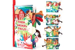 hahaland Baby Books 0-6 Months, Infant Tummy Time Toys High Contrast Sensory Baby Toys 6 to 12 Months Gift Christmas Stocking Stuffers for Boys Girls 0-3 Months Book Early Learning Stroller Toy