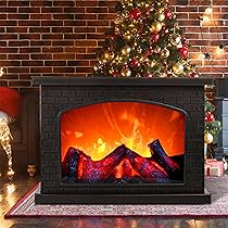 Ideen Mit Herz Led Open Haard, Decoratieve Elektrisch, Werkt Op Batterijen Zonder Verwarming Realistisch Vuur Vlameffect 28 X 11 8 19 8 Cm Met Timerfunctie 3007702129