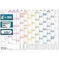 Häfft Abwischbarer Wandkalender 2026 A3 - Rainbow Design Mit Feiertagen
