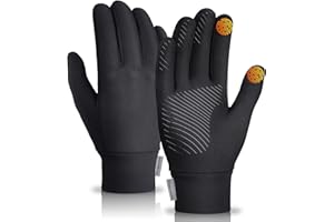 GXCROR Rękawiczki męskie, damskie, ciepłe rękawiczki do obsługi ekranów dotykowych, do biegania, jazdy na rowerze, zimowych, do uprawiania sportów na świeżym powietrzu