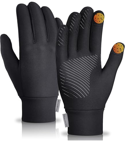 OZERO Warme winterhandschoenen voor mannen en vrouwen, geschikt voor touchscreen, winddichte handschoenen voor rijden in koud weer, fietsen, skiën, werken in de open lucht