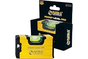 Bubble Levels | Pocket Level Pro | Shockproof Magnetic Mini Spirit Level | DIY Tools (Pocket Level Pro)