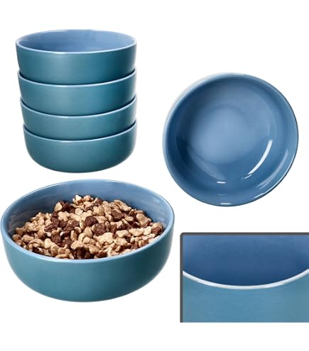 Ritzenhoff & Breker Jasper 6er Set Schalen – Steingutschüsseln In Puder, 360 Ml, Für Salat, Müsli, Snacks