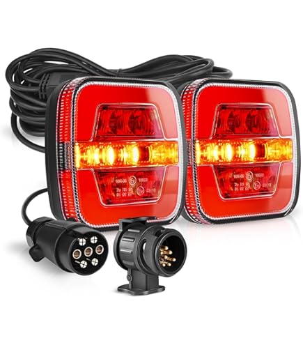 AGRISHOP LED Rückleuchten Anhänger 12V - 2-teilig Wasserdicht E11