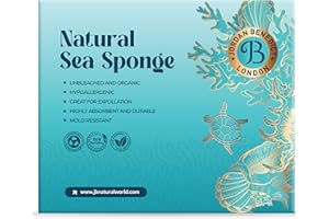 ‎JORDAN BENEDICT Jordan Benedict Naturschwamm Meeresschwamm für Bad und Dusche (XXL 1 Stück)