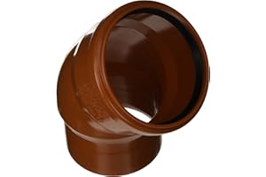 Bampi pv111045 Unión curva Reducción de PVC 110/100, 45 grados, blanco