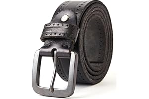3ZHIYI Cintura Uomo 100% Vera Pelle di bufalo