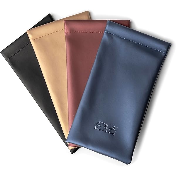 Hifot 2-pack dubbele zachte brillenkoker met karabijnhaak, ultralicht, draagbaar neopreen brillenzakje met rits, anti-kras zonnebril etui (blauw