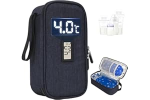 YOUSHARES Breastmilk Cooler Case - Breast Milk Cooler Travel Bag, Breastmilk Storage Bag for Breastfeeding(Navy)