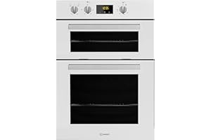Indesit Aria Electric Built In Double Oven - White