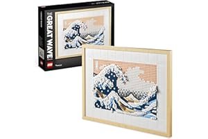 LEGO 31208 Art Hokusai - La Grande Onda, Set Fai Da Te, Hobby Creativi per Adulti, Idea Regalo per Uomo o Donna, Lui o Lei, Decorazioni Casa, Quadri Soggiorno Giapponesi