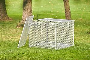 Brista Gartenabfall-System – aus feuerverzinktem Stahl, modular erweiterbar, wetterfest – als Set oder Einzelteile wählbar (Komposter mit Deckel und Boden)