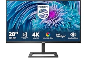 PHILIPS MONITORS Philips 288E2A Gaming Monitor 28", IPS 4K UHD 3840x2160, 300cd/m², Tempo di risposta 4ms, AMD FreeSync, Audio integrato, Multiview ( PIP, PBP ), 2xHDMI / Display Port / Vesa / Nero