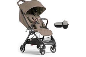 Silver Cross - Clic Compact Pushchair & Snack Tray - Travel Stroller - Foldable & Lightweight Stroller - Cabin Size - Newborn to 4 Years - Cobble