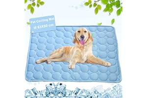 PEJOYE Branger Kühlmatte Hund & Katzen EIS Silber Hunde Kühlmatte Zerstreut Wärme von Ihrem Haustier Halten Sie Sie in Der Warmen Sommerwetter Kühl