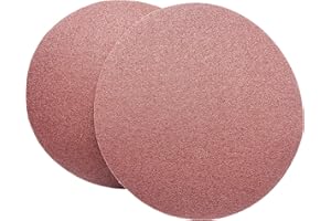 FEIHU 230mm dischi abrasivi autoadesivi, 30 pezzi .5 X grana P60/80/120/180/240/320 Carta vetrata autoadesiva (PSA) per nastro stazionario e levigatrice a disco - FEIHU