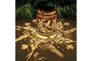 AOLLERFILERY Solar Lights for Outdoor Hanging - 1 Piece Solar Lights for Outdoor Garden - IP65 Waterproof Solar Lantern for Outdoors, Metal Solar Garden Lights for Outdoor Garden Decoration Outdoor Balcony Patio