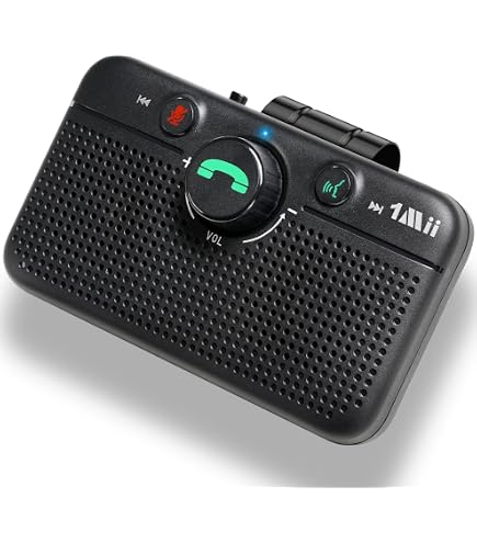 AGPTEK Bluetooth 5.0 Handsfree Autoset – Met Microfoon, Clip, TF-kaart, Siri/Google Assistant, Tot 16 Uur Gesprekstijd