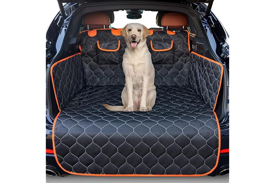 JOEJOY Car Boot Protector, Nonslip Waterproof Dog Car Seat Cover with Enduring Antifouling Liner, Side Protection and Easy to Clean, Boot Liner Blanket for Truck, SUV