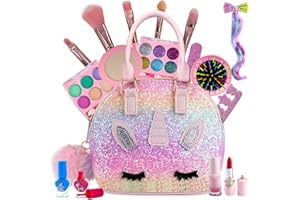 VEFOSAFE Children's make-up set girls, children's make-up set girls, children's make-up set girls, kids makeup, role play cosmetics, Halloween Christmas birthday gifts for girls 3-12 years